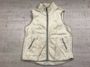 ウールリッチ Woolrich オールド アウトドア アメカジ スポーツ ハイネック ボアフリース ベスト メンズ ポリエステル100% M 白