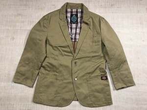 GUILD PRIME ギルドプライム × ディッキーズ DICKIES Y2K ロック モード ネオグランジ 古着 チノ テーラードジャケット メンズ M ベージュ