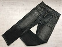 リーバイス Levi's 502 オールド アメカジ 00s 古着 ストレート ブラックデニム パンツ ジーンズ ボトムス メンズ ジップフライ 34 グレー_画像1