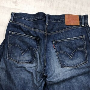 リーバイス Levi's 502 赤耳セルビッチ 復刻レプリカ アメカジ USEDウォッシュ デニムパンツ ジーンズ ボトムス メンズ ジップフライ 34 紺の画像3