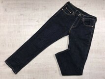 リーバイス Levi's 511 アメカジ ジップフライ スキニー テーパード デニムパンツ ボトムス メンズ 牛革パッチ 29 濃紺ワンウォッシュ_画像1