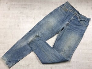 USA製 90s リーバイス Levi's 610-0217 アメカジ ハイウエスト テーパード デニム パンツ ジーンズ レディース ジップフライ 33 青