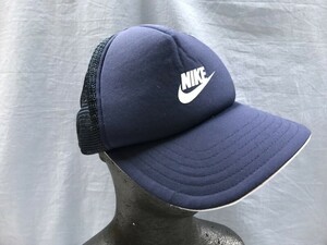 ナイキ NIKE スポーツ ストリート メッシュ キャップ 帽子 男女兼用 ロゴプリント ONE SIZE 紺