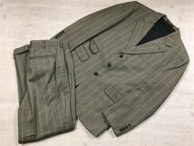 SYSTEM 1950 HANABISHI TOKIO 花菱 東京 レトロ トラッド 2タック ヘリンボーン シングル スーツ 上下セットアップ メンズ ウール100%_画像1