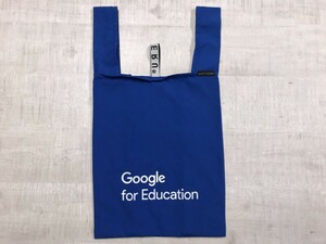 MOTTERU モッテル Google for Education グーグル 企業物 折りたたみ エコバッグ トートバッグ カバン ユニセックス 青