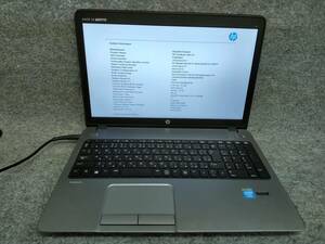 HP ProBook 450 G1 Notebook PC Celeron 2950M Bios確認 ジャンク G2YV