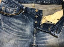 正規 HYSTERIC GLAMOUR SP skinny fit jeans ヒステリックグラマー インディゴウォッシュ 定番ストレッチスキニーデニム size31x32★_画像2