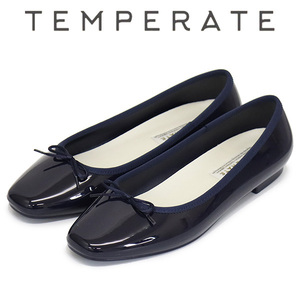 TEMPERATE (テンパレイト) EMMA レインシューズ NAVY TMP019 39-約24.5cm