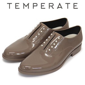 TEMPERATE (テンパレイト) PEIGE レインシューズ GREY TMP023 40-約25.0cm