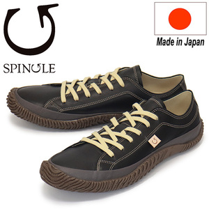 SPINGLE (スピングル) SP-110 カンガルーレザースニーカー 日本製 05Black SP002 XL-28.5cm