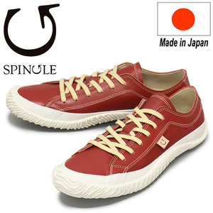 SPINGLE (スピングル) SP-110 カンガルーレザースニーカー 日本製 10Red SP004 M-25.5cm