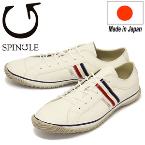 SPINGLE (スピングル) SP-168 リボンテープレザースニーカー 日本製 180Tricolor SP007 M-25.5cm