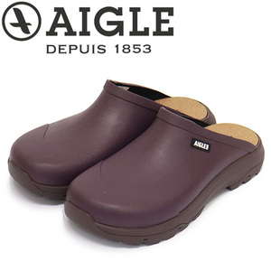 AIGLE (エーグル) ZZFS063 CORLAY ラバー サボ レディース クロッグシューズ 002 WINE AGL059 39-約24.5cm