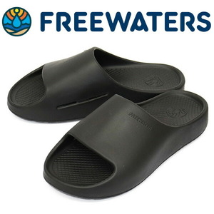 FREE WATERS (フリーウォータース) UO-003 COULD9 SLIDE クラウド9 スポーツ サンダル BLACK FW012 US7-約25cm