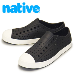native shoes (ネイティブシューズ) 11100100 JEFFERSON ジェファーソン シューズ 1105 JIFFY BLACK/SHELL WHITE NV001 5-約23.0cm