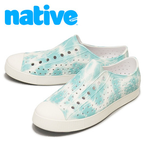 native shoes (ネイティブシューズ) 11100159 JEFFERSON BLOOM PRINT ジェファーソン シューズ 2084 SHELL WHITE/ SHELL WHITE/ OCEAN WAVE