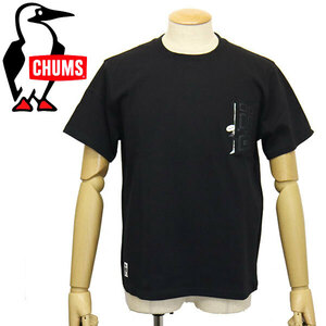 CHUMS (チャムス) CH01-2348 Go Outdoor Pocket T-Shirt ゴーアウトドアポケットTシャツ CMS151 K001Black S