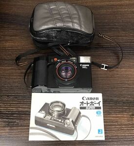 中古　Canon キャノン AF35ML オートフォーカス　40mm　 動作未確認　ケース付き　説明書付き　フィルムカメラ カメラ 　YS WVYF
