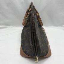 中古 LOUIS VUITTON ルイヴィトン モノグラム アルマ カデナ 鍵付き ハンドバッグ トートバッグ ブラウン バック M51130 VI1925 YS HNS0_画像4