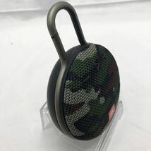 JBL CLIP3 ワイヤレススピーカー　Bluetooth 迷彩デザイン　動作確認済み　中古　YS QFG0_画像3