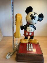 ミッキー 電話機 1970年 ビンテージ アンティーク レトロ USA 雑貨 ディズニー オブジェ インテリア アメトイ 電話 _画像10