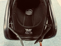 ジェットヘルメット500-tx 使用少中古 ブラック　小さめ表記XL_画像4