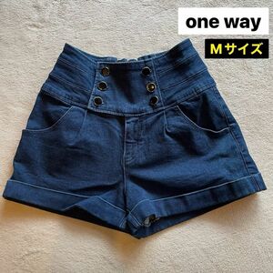 one way デニム ショートパンツ