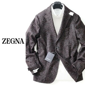 dp451●ZEGNA●エルメネジルドゼニア●シルクリネン混●シングルブレストジャケット●本切羽●48