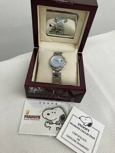 【M】◆未使用保管品◆スヌーピー　SNOOPY　腕時計　シルバーブレス　キャラクター　箱付き