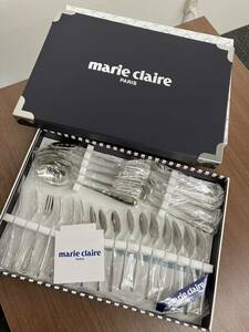 【Ｍ】marie claire◇マルクレール　カトラリー　スプーン フォーク セット　ケース入り　未使用保管品