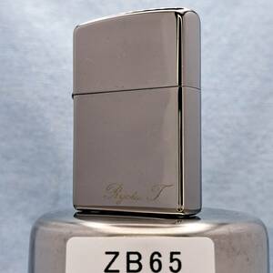 1000円～ zippo 美品 ブラックチタンコーティング ジッポー オイルライター USA ZB65