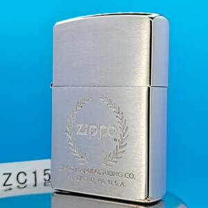 1000円～ zippo 美品 エンブレム ジシルバー SILVER color ッポー オイルライター USA ZC15