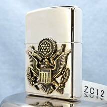 ZIPPO 美品 STERLING SILVER スターリングシルバー 1993年製 国章 アメリカンイーグル EAGLE ジッポー zippo オイルライター USA ZC12_画像6