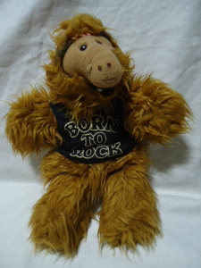 US Burger King 1988 year made ALF Alf 28.5 centimeter puppet soft toy doll decoration thing BORN TO ROCK