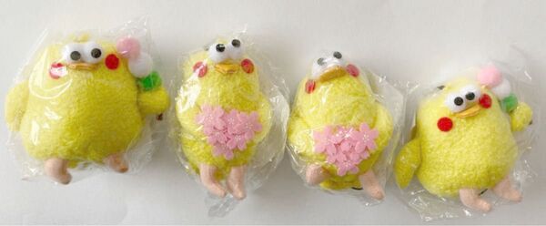 非売品】ポインコ ぬいぐるみストラップ 団子 桜 春セット