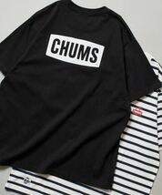CHUMS×FREAK'S STORE/チャムス 別注 ブービー バックプリント クルーネックTシャツ　XL黒_画像1