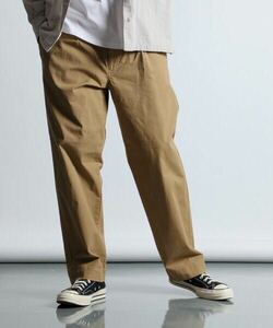 The DUFFER of St.GEORGE TUCK CHINO PANTS：ワイドフィット タック チノパンツ　L