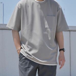 SHIPS any: 〈吸水・速乾・ストレッチ〉 フェイク レイヤード Tシャツ 24SS◆ Lキャメルの画像2