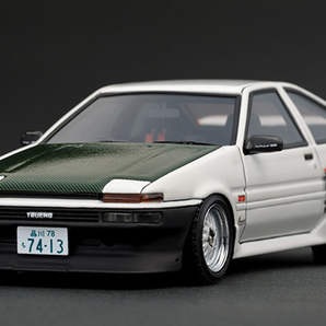 イグニッションモデル IG1588 1/43 トヨタ スプリンター トレノ AE86 3Door TK-ストリート Ver.2 ホワイトの画像1