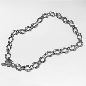 チェーンマンテルネックレス シルバーコンビ チェーン シルバー