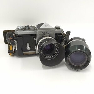 ●ニコン Nikon ニコンF 一眼レフ フィルムカメラ シルバー ボディ レンズ 中古 [ne]suw4