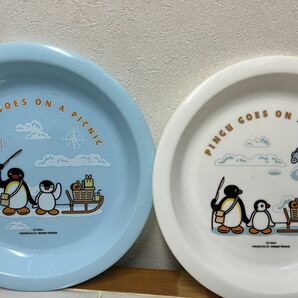 PINGU　ピングー　ポリ皿　２枚セット　ミスド景品　ミスタードーナツ　プレート　子ども用食器　ポリプロピレン食器　皿　ノベルティ お皿