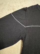NITYA　イタリア製セーター　プルオーバー　チュニックニット　マタニティにも 長袖 黒 トップス ブラック_画像5