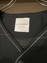 and wander アンドワンダー T/C alpha SS shirt 1回着用美品 ブラック size5 オーバーサイズ ポーラテックアウトドア_画像3