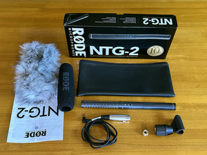 RODE ロード NTG2コンデンサーマイク　ショットガンマイクとウインドシールド