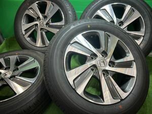 ★新車外し綺麗品★ホンダ★フリード GB5/6/7/8★純正タイヤホイール4本2023年製造 BRIDGESTONE ECOPIA 185/65R15 ガンメタポリッシュ