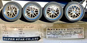 SUPER STAR LEONHARDIRITT Progressline Gemut 16×5.5j +45 4H100 16インチ 5.5J PCD100 4本セット