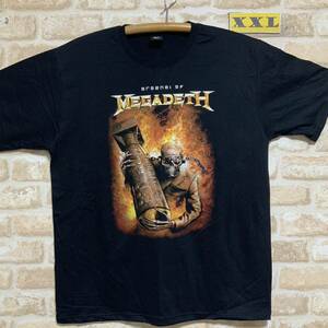 メガデス　Tシャツ　XXLサイズ　Megadeth 2XL ロックバンド　バンドTシャツ　半袖