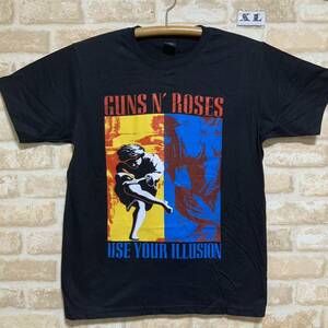ガンズアンドローゼズ Tシャツ　XLサイズ　Guns N' Roses ロックバンド