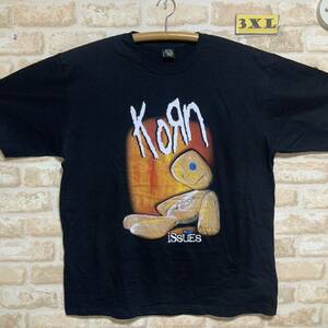 コーン　Tシャツ　XXXLサイズ　KORN ISSUES 3XL ロックバンド　半袖Tシャツ 